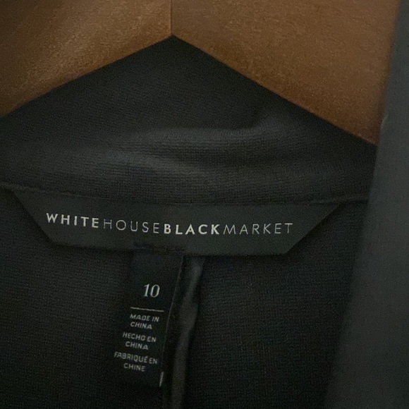 WHBM size 10 gray pointe side button blazer - Picture 2 of 6